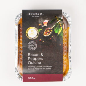 Bacon and peppers quiche