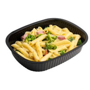 Creamy bacon and broccoli pasta